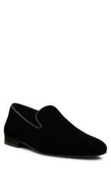 スチュアート ワイツマン メンズ シューズ ローファー Stuart Weitzman Buzz Venetian Loafer Black Velvet ブラック