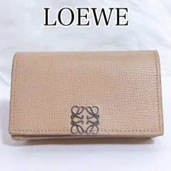 ロエベ アナグラム トライフォールド コンパクトウォレット 二つ折り財布