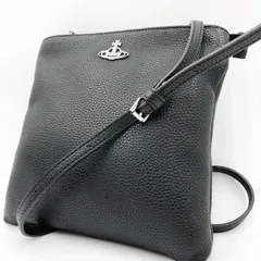 Vivienne Westwood ヴィヴィアン ショルダーバッグ レザー 黒 オーブ
