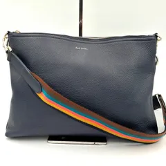 Paul Smith ポールスミス ショルダーバッグ レザー 紺 マルチカラー