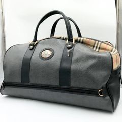 BURBERRY バーバリー ボストンバッグ ノバチェック 大容量 旅行鞄 鍵付