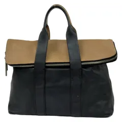 3.1 Phillip lim(スリーワンフィリップリム) ハンドバッグ 31アワーバッグ 黒×ブラウン レザー
