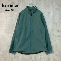 karrimor カリマー グリーン softshell zip-up ソフトシェル ジップアップ ジャケット アウター ブルゾン 登山 トレッキング ハイキング キャンプ アウトドア ナイロン ストレッチ フルジップ Mサイズ ロゴ プリント ★ ■◇のサムネイル