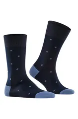 ファルケ メンズ アンダーウェア 靴下 ドット柄 ドット Falke Polka Dot Crew Socks Dark Navy ネイビー