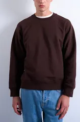 トップマン メンズ アウター パーカー・スウェット シャツ Topman Boxy Raglan Sleeve Sweatshirt Brown ブラウンのサムネイル