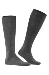 ファルケ メンズ アンダーウェア 靴下 Falke Airport Knee High Socks Dark Grey グレー