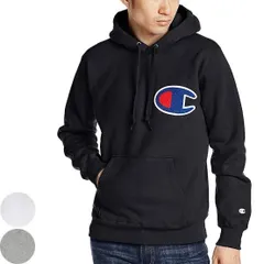 Championビッグロゴスウェットパーカー メンズ L ブラック 3342202603290015