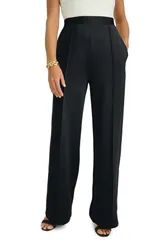 ジェシカロンドン レディース ボトムス レギンス ワイドレッグ Jessica London PerfectEase Wide Leg Pant Black ブラック