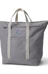 ランズエンド レディース バッグ Lands End Zip Top Canvas Tote Bag Silver Graphite グラファイトのサムネイル