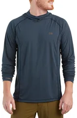 アウトドアリサーチ メンズ トップス シャツ ポリエステル パーカー Outdooresearch Echo Recycled Polyester Hoodie Naval Blue ブルーのサムネイル