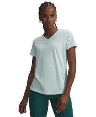 【送料無料】 アンダーアーマー レディース シャツ トップス Womens Tech VNeck ShortSleeve Top Refresh Mint White