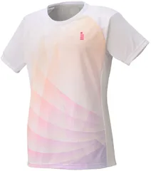 ゴーセン GOSEN テニス レディースゲームシャツ トップス 半袖Tシャツ 吸汗速乾 日本ソフトテニス連盟審査合格品 日本バドミントン協会審査合格品 着替え 部活 クラブ活動 サークル  T2551 30 ホワイト