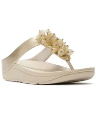 【送料無料】 フィットフロップ レディース スリッポン・ローファー シューズ Womens Fino Bead Cluster Toe Post SlipOn Sandals Platinoのサムネイル