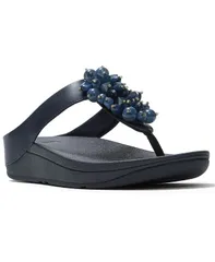 【送料無料】 フィットフロップ レディース スリッポン・ローファー シューズ Womens Fino Bead Cluster Toe Post SlipOn Sandals Midnight Navのサムネイル