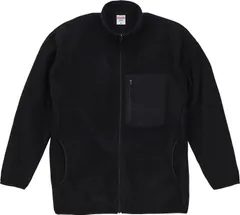 ユナイテッドアスレ UnitedAthle マイクロフリース フルジップ スタンド ジャケット 一重   709701 2 ブラック