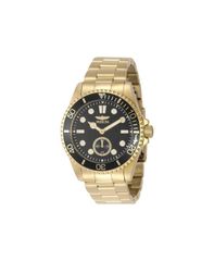 [Free Shipping] Invicta Men's Watch Accessory Mens 49429 Pro Diver Quartz VD78 Black Dial Watch Gold