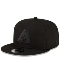 【送料無料】 ニューエラ メンズ 帽子 アクセサリー Mens Arizona Diamondbacks Black On Black 9fifty Snapback Adjustable Hat Black