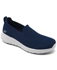【送料無料】 スケッチャーズ レディース スニーカー シューズ Womens GO walk Joy Sensational Day Walking Sneakers from Finish Line Navy White