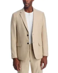 セオリー メンズ アウター ジャケット・ブルゾン スリムフィット ウール リネン Theory Chambers Linen Wool Slim Fit Suit Jacketan タン