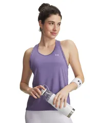 【送料無料】 アンダーアーマー レディース タンクトップ トップス Womens Round Neck Training Tank Top Purple Luxe Purple Crestのサムネイル