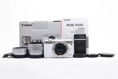 canon EOS M200 ダブルレンズセット ホワイト - メルカリ