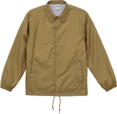 ユナイテッドアスレ UnitedAthle ナイロン コーチ ジャケット   裏地付   705901XX 438 コヨーテ