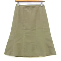 バーバリー スカート ノバチェック コットン100% ブランド ボトムス レディース 36サイズ ベージュ BURBERRY 【中古】