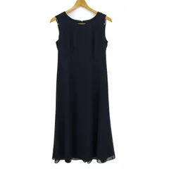 東京ソワール ロングワンピース ノースリーブ フォーマル  トップス レディース 9サイズ ネイビー SOIR DOLCE 【中古】