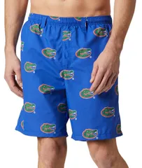コロンビア メンズ ボトムス ハーフパンツ・ショーツ プリント ショートパンツ Columbia Mens Florida Gators Azul Backcast III Printed Performance Shorts NoColor