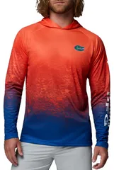 コロンビア メンズ アウター パーカー・スウェット Columbia Mens Florida Gators Azul Super Terminal Tackle Ombre Pullover Hoodie NoColor