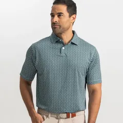 フットジョイ メンズ トップス ポロシャツ フラワー柄 フラワー FootJoy Mens Floral Mark ProDry Performance Golf Polo NavyField Greのサムネイル