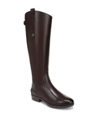 サムエデルマン レディース シューズ ブーツ・レインブーツ レザー ヒール Sam Edelman Womens Penny Round Toe Leather LowHeel Riding Boots Dark Brown ブラウン