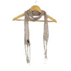Zadig&Voltaire(ザディグエヴォルテール) マフラー美品  - グレーベージュ×ライトパープル スパンコール ウールのサムネイル
