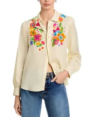 マザー レディース トップス シャツ MOTHER The Gathered Honey Shirt Mystical Gardenのサムネイル