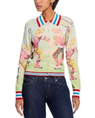 マザー レディース アウター カーディガン MOTHER The Slim Raquette Cardigan Scrambleのサムネイル