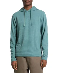 セオリー メンズ アウター パーカー・スウェット リラックスフィット Theory Delroy in Studio T Jacquard Relaxed Fit Hoodie Dark Feldsaのサムネイル