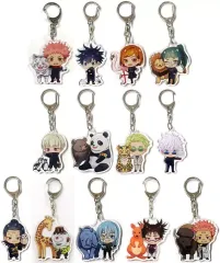 【中古】キーホルダー 全13種セット 「呪術廻戦×東武動物公園 トレーディング ちびキャラ アクリルキーホルダー」