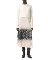 オールセインツ レディース アウター ニット・セーター ALLSAINTS Curtis Ophis Dress and Sweater Chalk White ホワイトのサムネイル