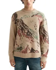 スコッチアンドソーダ メンズ アウター ニット・セーター Scotch Soda Mountain Loose Fit Sweater Mountain Tannin Aopのサムネイル