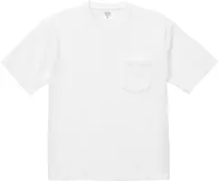 ユナイテッドアスレ UnitedAthle 9.1 オンス マグナムウェイト ビッグシルエット T シャツ   ポケット付き   441201 1 ホワイト