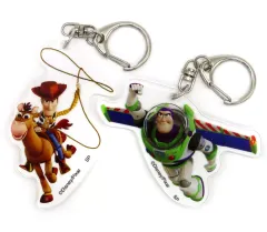 【中古】キーホルダー ウッディ＆ブルズアイ/バズライトイヤー アクリルキーホルダー2個セット 「トイ・ストーリー」