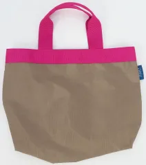 【中古】バッグ [単品] ロゴ トートバッグ グレージュ×マゼンタ 「タリーズコーヒー 2022 HAPPY BAG」