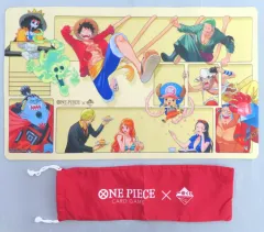 【中古】サプライ 一番くじ限定デザインプレイマット＆マットケース 「一番くじ ONE PIECE カードゲーム」 ラストワン賞