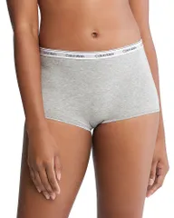 カルバンクライン レディース アンダーウェア パンツ ロゴ Calvin Klein Modern Logo Boyshorts Gray Heather グレー