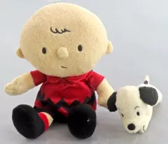 【中古】ぬいぐるみ チャーリー・ブラウン＆スヌーピー(50’s) HUGぬいぐるみ 「PEANUTS(SNOOPY)」 スヌーピーミュージアム限定