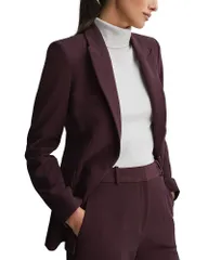 レイス レディース アウター ジャケット・ブルゾン ブレザー REISS Gabi Tailored Single Breasted Suit Blazer Berry