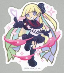 [Used] Stickers - Round "Puyo Puyo!! Quest x [Oshi no Ko] POP ​​UP SHOP Die-Cut Stickers"