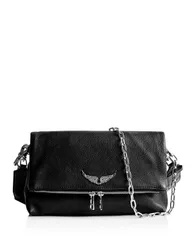 ザディグ エ ヴォルテール レディース バッグ ショルダーバッグ レザー Zadig Voltaire Rocky Leather Crossbody Noirのサムネイル