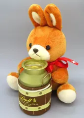 【中古】ぬいぐるみ うさぎ＆ゴールド缶 ぬいぐるみ 「Lindt」のサムネイル