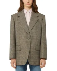 ウィークエンド マックスマーラ レディース アウター ジャケット・ブルゾン ブレザー Weekend Max Mara Wkdmagma Plaid Single Breasted Blazer Brown ブラウン